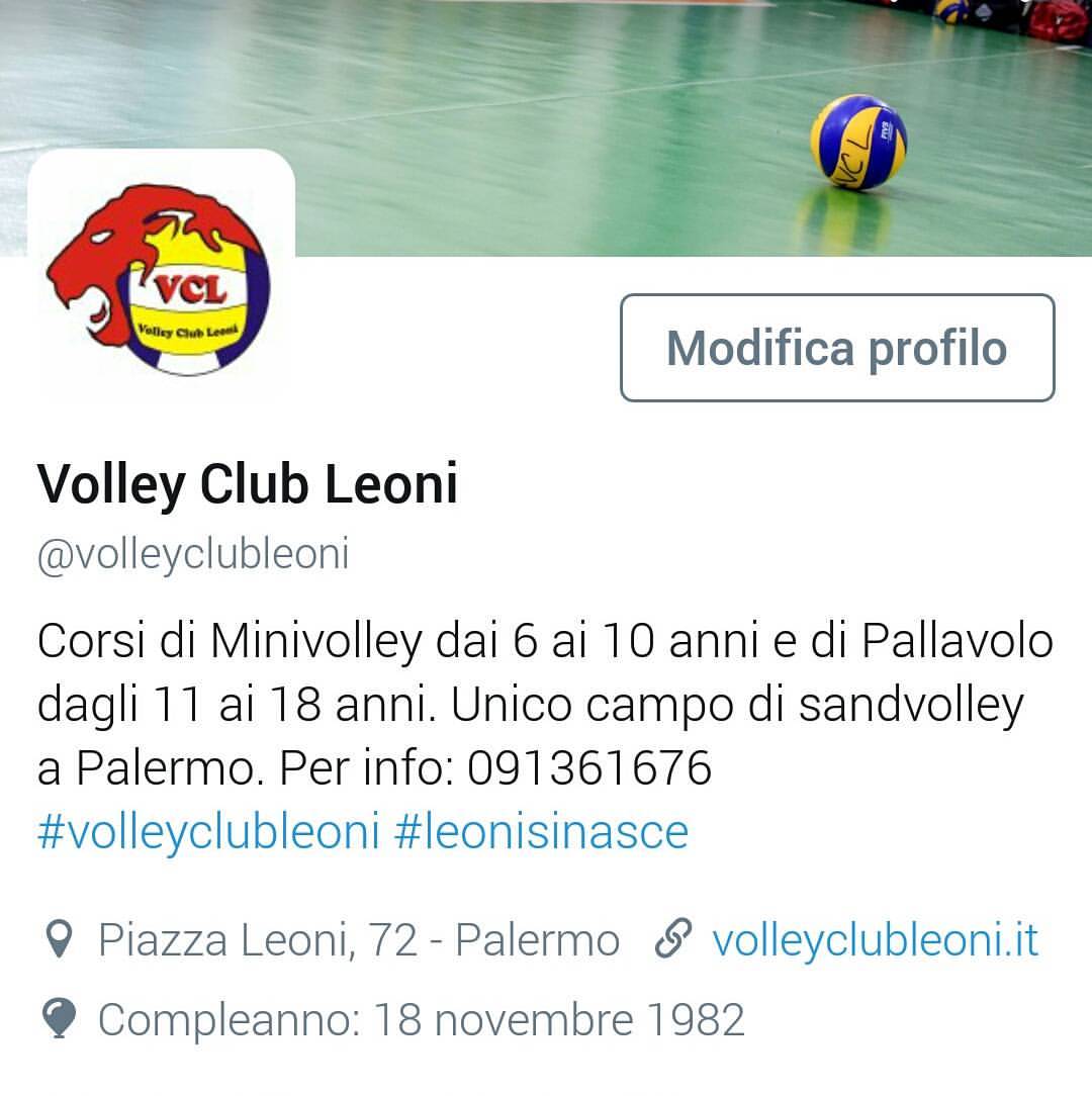 Al momento stai visualizzando Siamo anche su Twitter: @volleyclubleoni