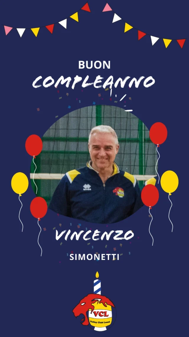 🦁🎉Tantissimi auguri di buon compleanno al nostro Vincenzo Simonetti!

#VolleyClubLeoni #NoiSiamoLeoni #LeoniSiNasce #LeoniFamily #ilovethisclub #hb #palermo #igerspalermo #pallavolo