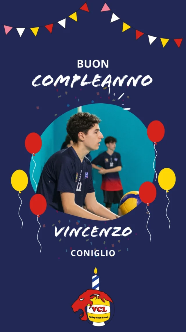 🦁🎉Tantissimi auguri di buon compleanno al nostro Vincenzo Coniglio!

#VolleyClubLeoni #NoiSiamoLeoni #LeoniSiNasce #LeoniFamily #ilovethisclub #hb #palermo #igerspalermo #pallavolo