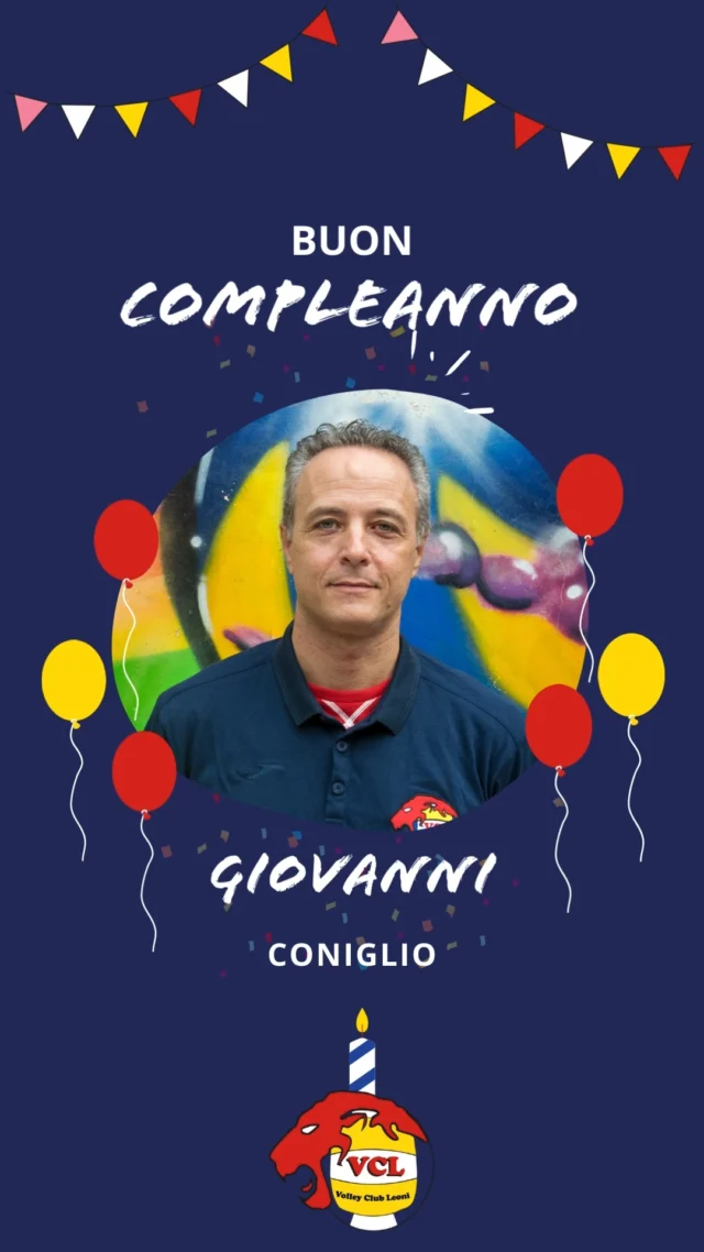 🦁🎉Tantissimi auguri di buon compleanno al nostro Giovanni Coniglio!

#VolleyClubLeoni #NoiSiamoLeoni #LeoniSiNasce #LeoniFamily #ilovethisclub #hb #palermo #igerspalermo #pallavolo